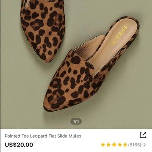 BRAND NEW Leopard print mules / slip ons